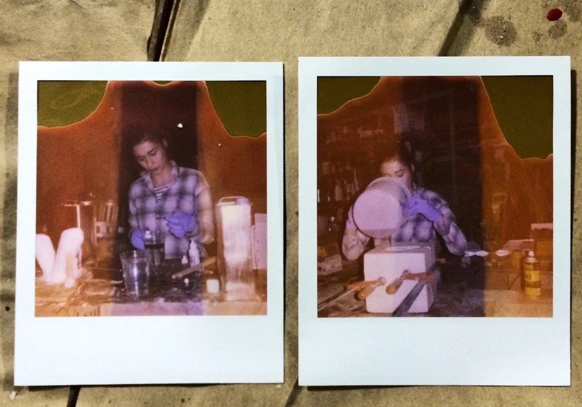 Meryl Bennett in the studio